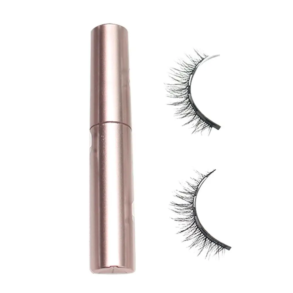 Faux cils magnétiques avec colle pour les yeux, maquillage naturel, faux cils, U0J1, 1 paire