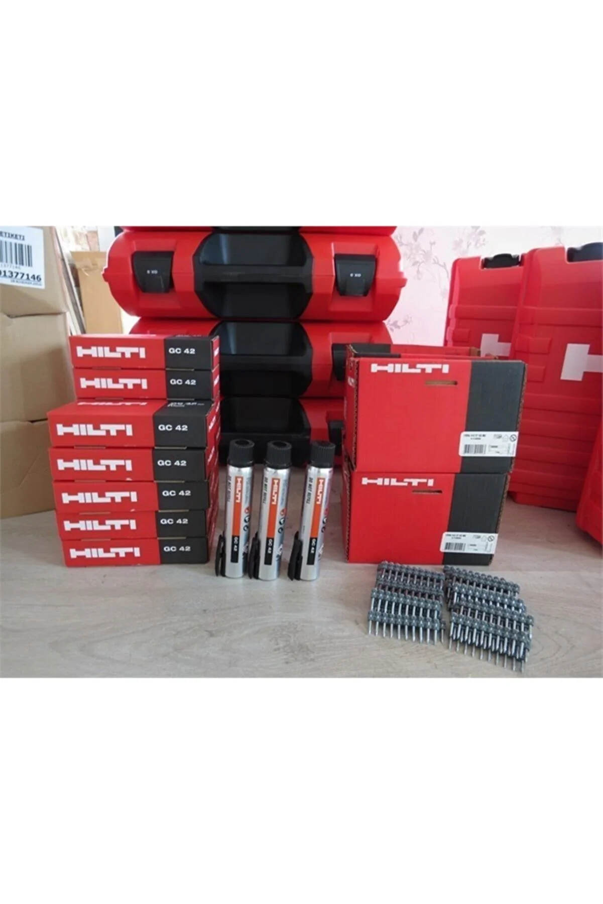 Hilti Gx3 1200 Pieces Gas Machine Nails 27mm + Gc 42 Construction Repair Modification Fastening Materials Quality Useful