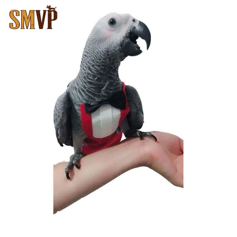 

Anti Dirty and Anti Fouling Parrot Flight Suit Adjustable Medium and Large Parrot Going Out Suit with Diaper Parrot Accessories
