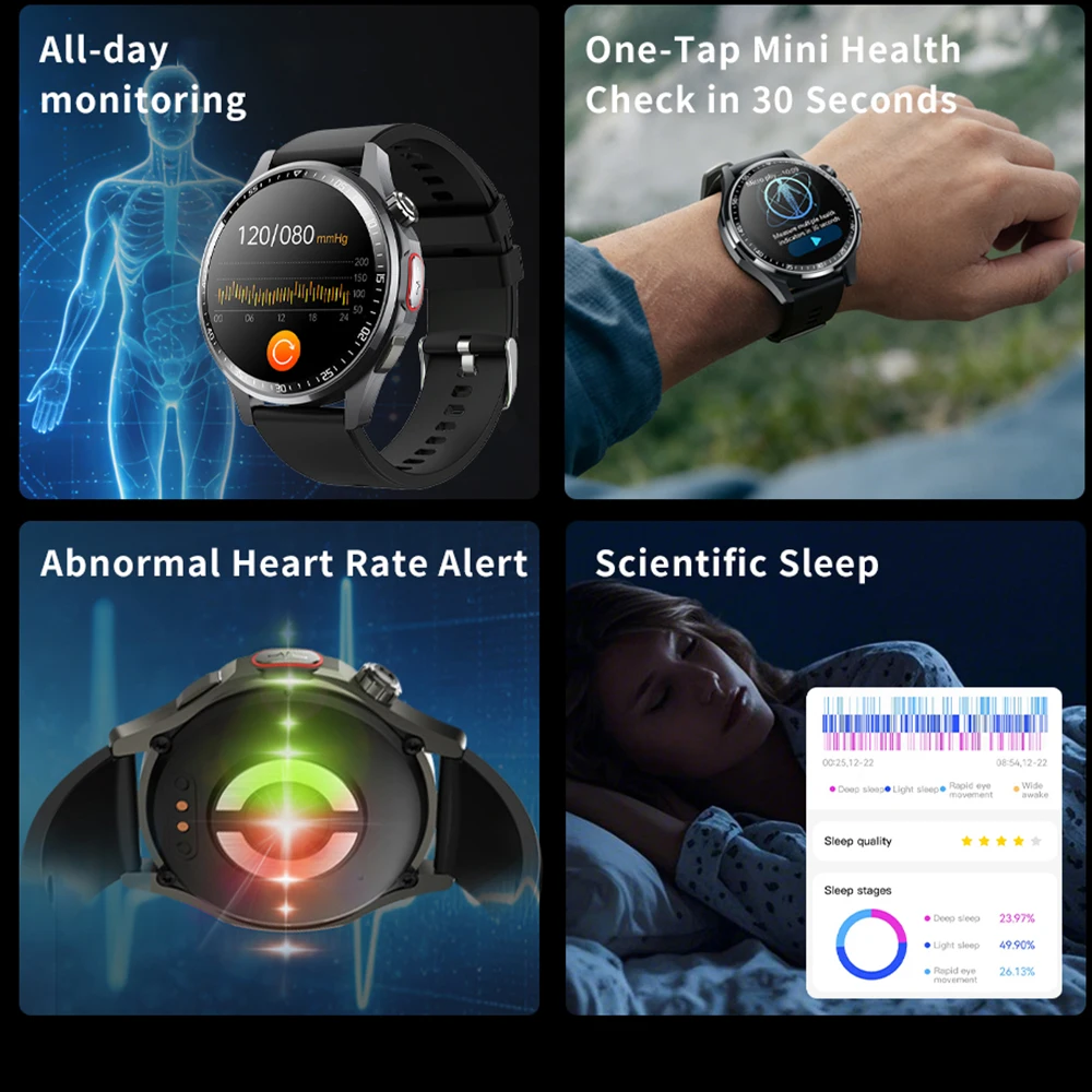 SOS 알림 심박수 피트니스 스포츠 스마트워치 여성 남 - Fall Detection Watch 리뷰 및 가격