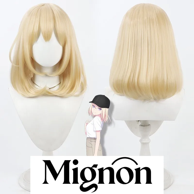 

BanG Dream! Парик для косплея Misumi Uika, шапочка для кожи головы, стрижка Боба