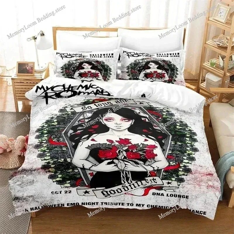 3D Printed My Chemical Romance Bedding Sets Exquisite Bed Supplies Set Duvet Cover Bed Comforter Set Luxury Birthday Gift