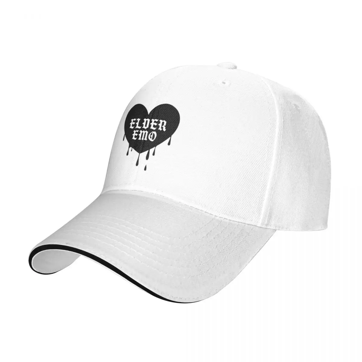 Heart Dripping Blood Elder Emo Printing Baseball Caps Women's Coquette Outdoor Peaked Cap Cool Sunscreen Hat