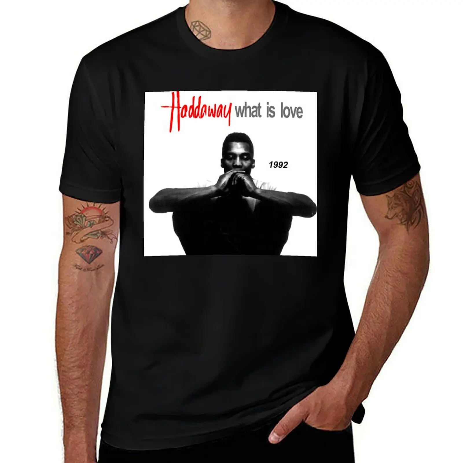 

Haddaway - what is love 1992 - Dance 90s T-Shirt funny meme t-shirts anime stuff quick drying men clothings