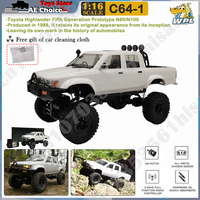 New WPL C64-1 RC Car 1:16 Hailax 2.4G 4WD Remote Control Pick-up Truck Controllable LED Light Electric Toy Off-Road Vehicle Mode