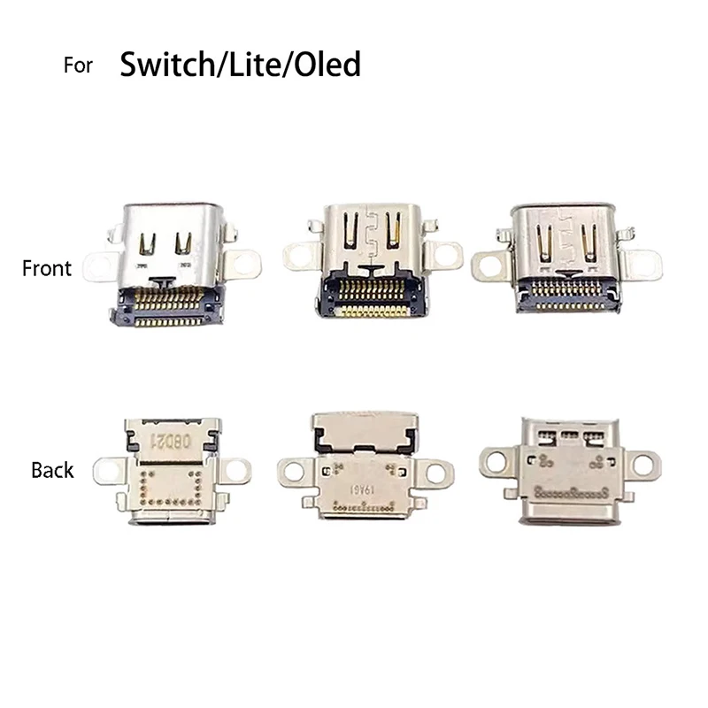 Ladeanschlussmodul für NS Switch Lite OLED Spielkonsole Stromanschluss USB-C Typ-C Ladebuchse Reparatur-Ersatzteile