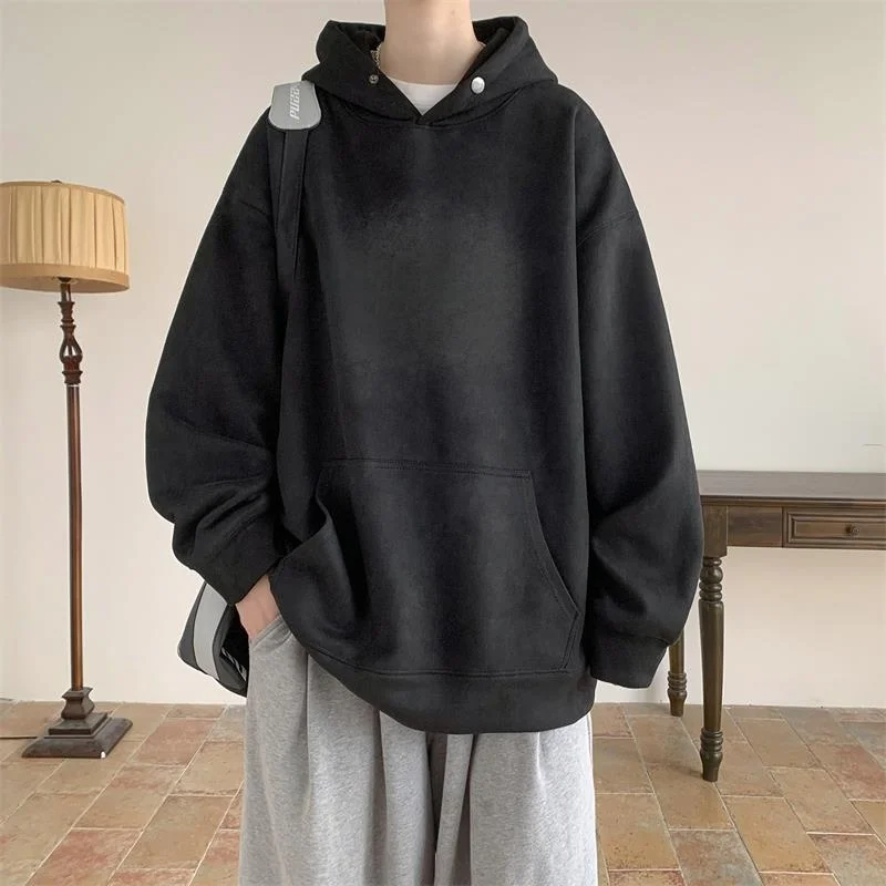 

Свободная толстовка в американском стиле для подростков и мужчин: повседневная, удобная, плотная, осенняя куртка, уличный тренд