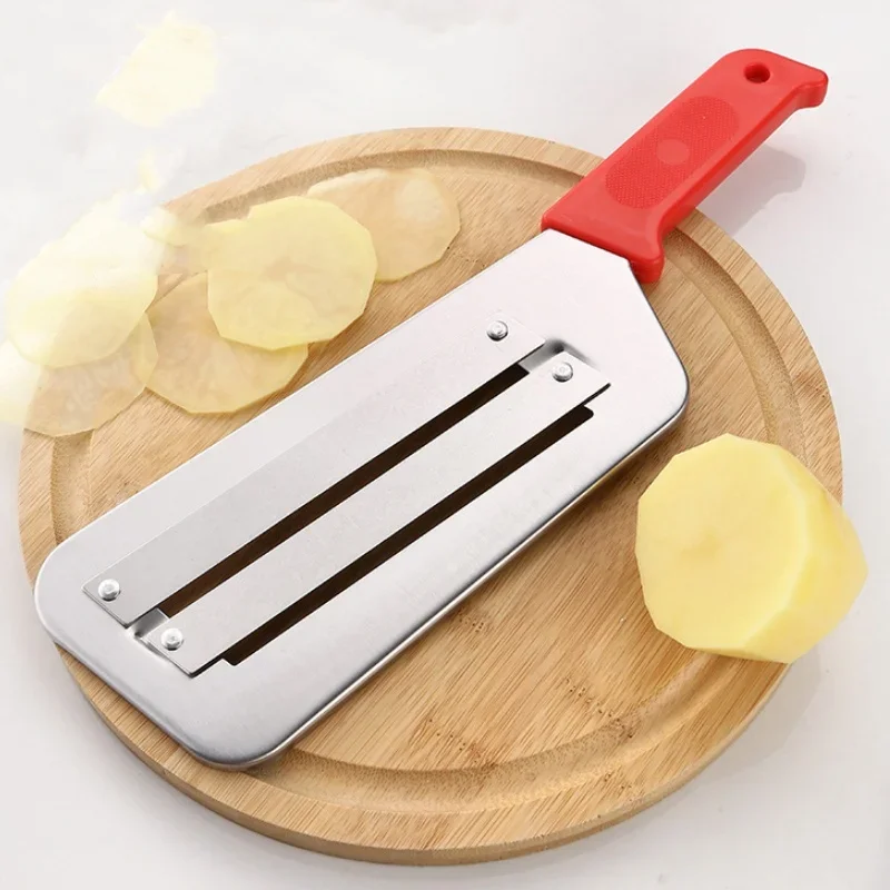 1/4Pcs Double Blade Knife Stainless Steel Multifunction Potato Carrot Chipper Knife Vegetable Cabbage Planer Kitchen Gadgets