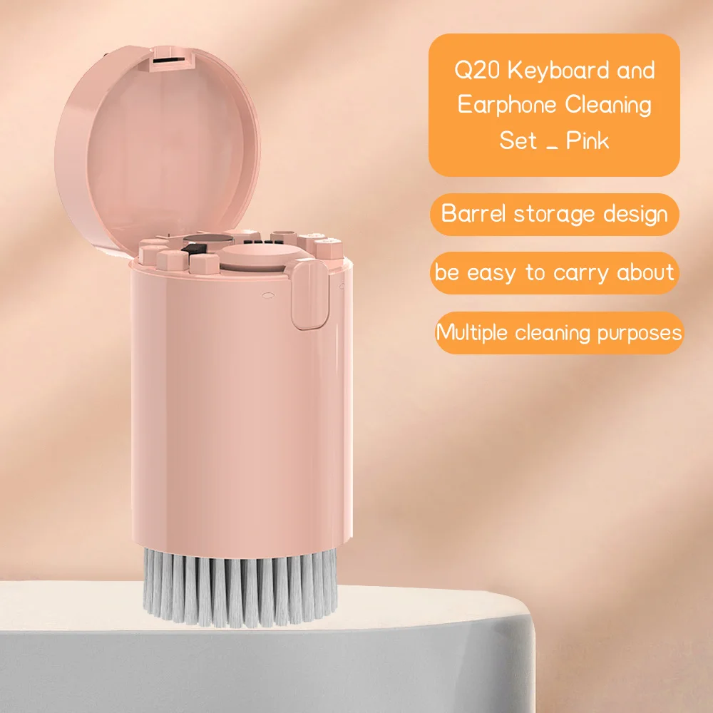 Kit de limpieza 20 en 1, cepillo para teclado de computadora, herramienta para auriculares, cepillo de limpieza, bolígrafo de limpieza para Airpods Pro, bolígrafo de limpieza para auriculares.