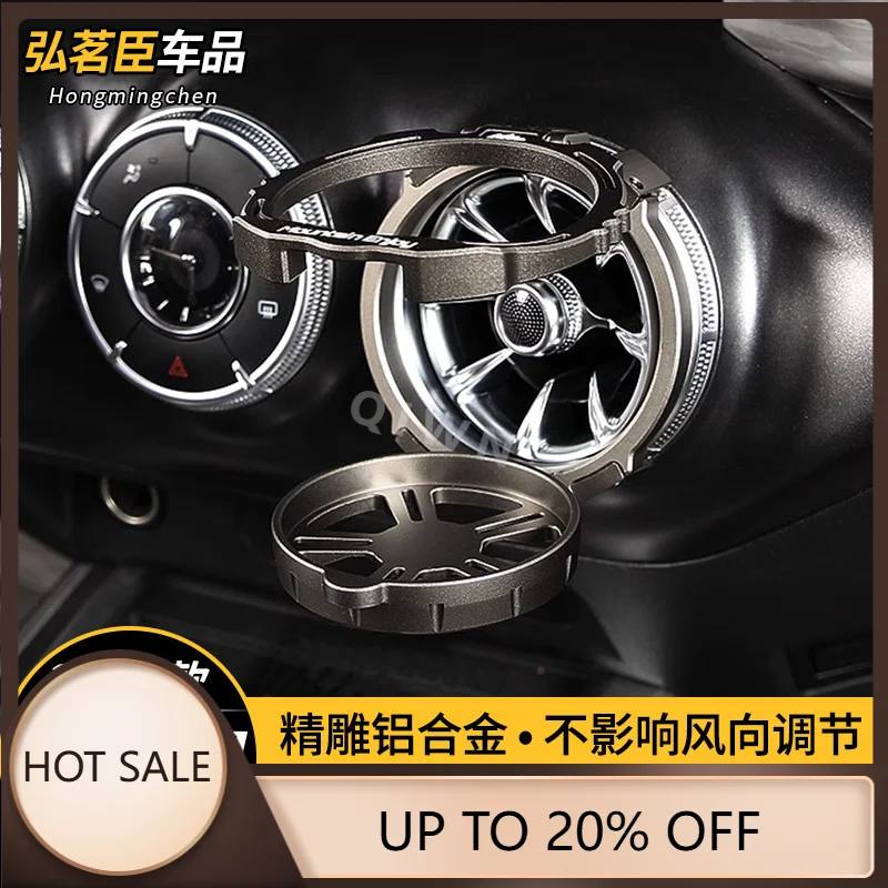 QIWN Premium For Tank 300 400 Cup Holder Center Console Air Vent Aluminum Alloy Folding Cup Holder Interior Accessories Custom F