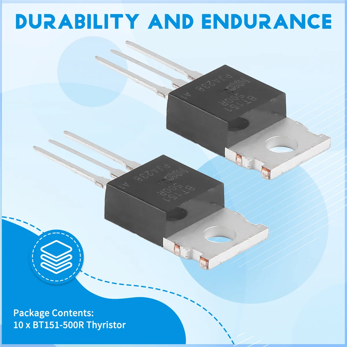 10x BT151-500R SOT78 Package Motor Control SCR Thyristors 500V 12A