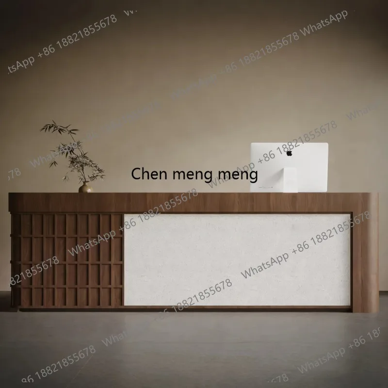 

New light luxury high sense, bar table checkout page hotel, reception desk