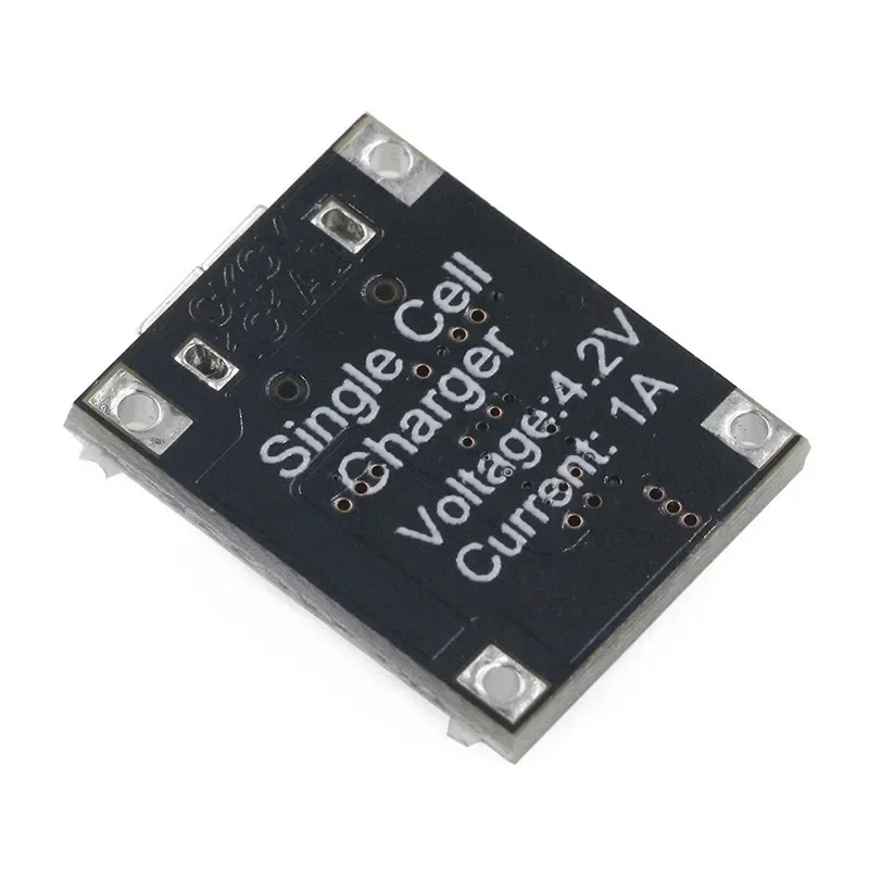 

10PCS Single Cell Lithium Battery Charging Module, 1A, 5V - 6V, 4.2V, Micro USB Power Supply Board, Charger
