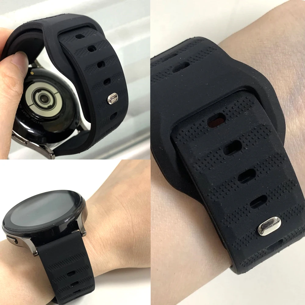 สายนาฬิกาซิลิโคนแบบสปอร์ตขนาด 20 มม. 22 มม. สำหรับ Amazfit BALANCE 2 GTR 4 3 2E GTS 4 mini 3 2 BIP 6 5 เปลี่ยนสายนาฬิกาข้อมือ อุปกรณ์เสริม