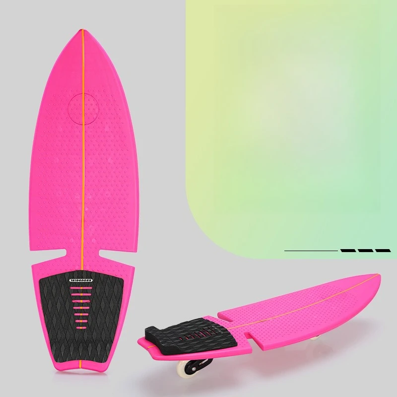 2wheeled Land Surfboard Youth Dragon Waveboard Integrated Molding Silent Universal Wheel Simple Easy To Learn Beginners