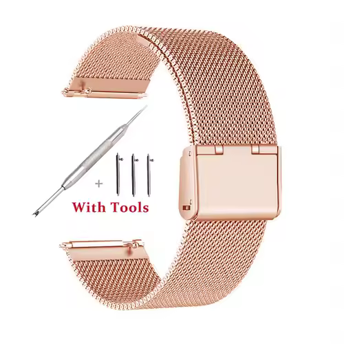 18mm 20mm 22mm 24mm Width Quick Release Full Stainless Steel Watchband Wristwatch Universal Flat Head Watch Strap Accessories - Image 14