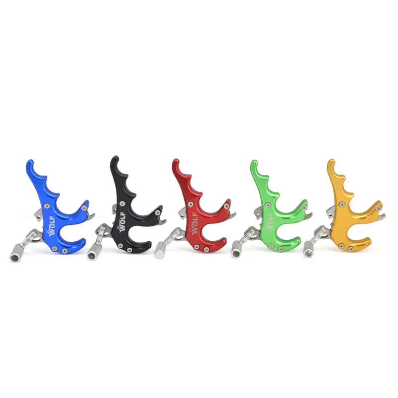 

Archery Compound Bow Accessories Metal Hunting Aluminum Alloy Release Aid 4 Fingers Release Aid