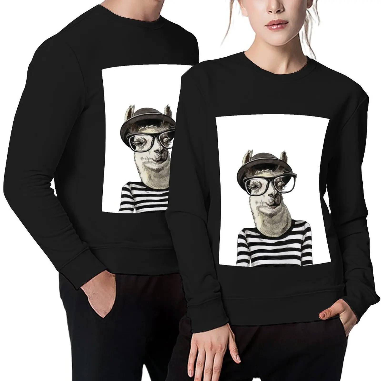 

LLama Pullover autumn new products graphic t shirts men autumn clothes men wear men's sweatshirt