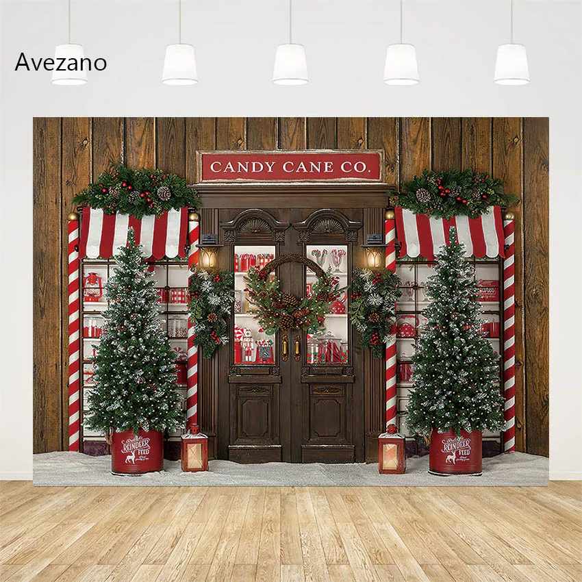 

Avezano Christmas Backdrop Photography Candy Cane Sweet Family Holiday Portrait Decoration Photoshoot Background Photo Studio