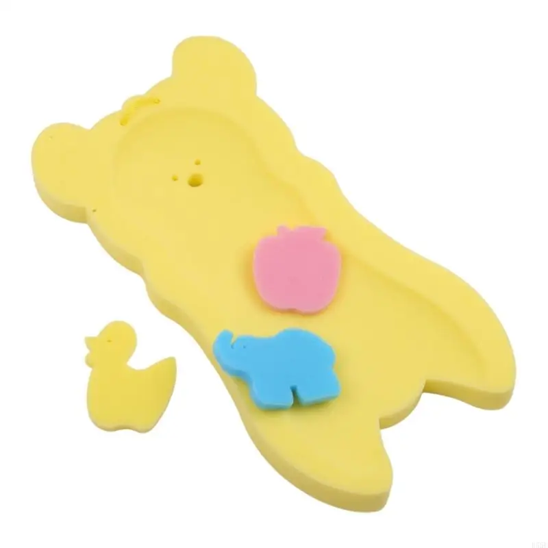 D55E Newborn Sponge Pad Baby Bath Tub Bathing Pad Infant Shower Baby Care