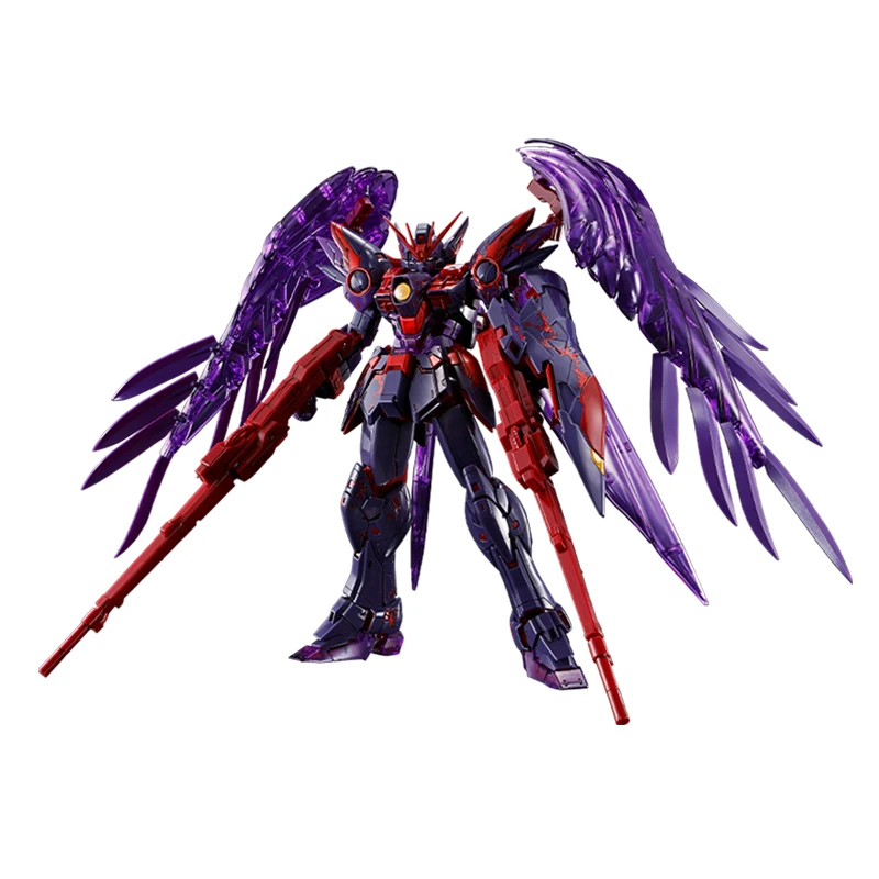 Fast Shipping Bandai อะนิเมะ MG WING GUNDAM ZERO EW [CROSS CONTRAST สี/สีม่วงใส] Original รุ่นของเล่น Action Figure เด็ก