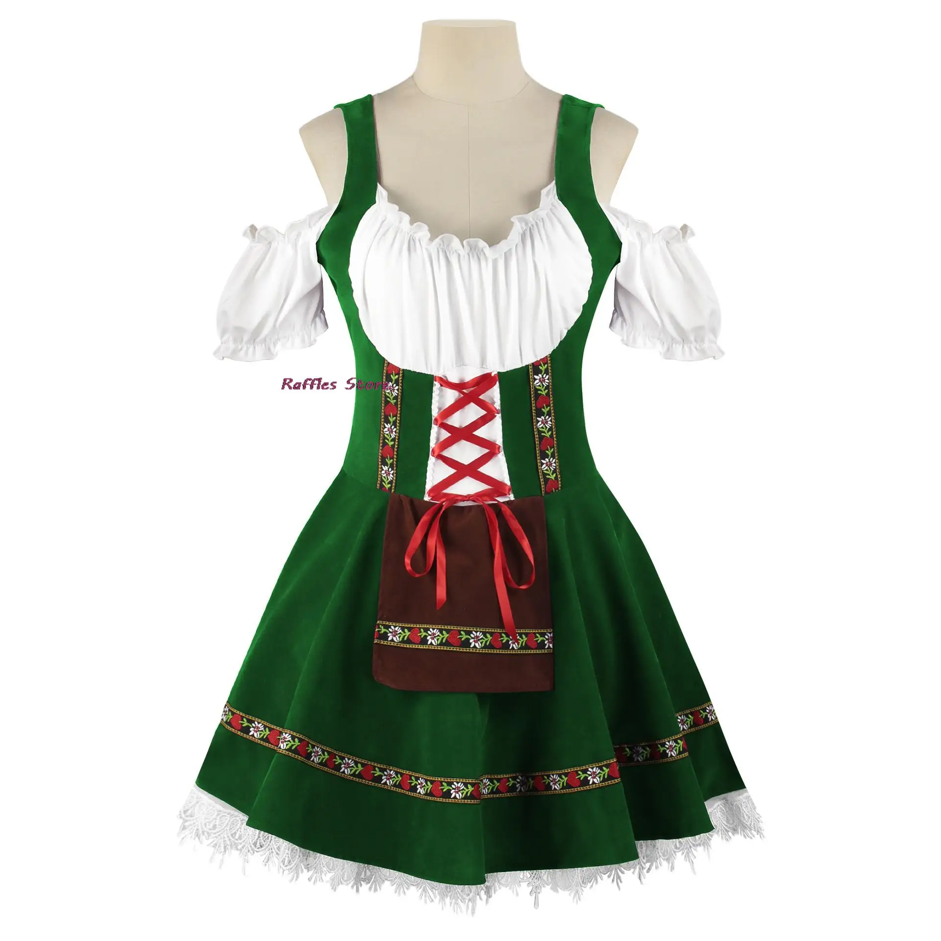 Karneval Oktoberfest Dirndl Kostüm Kleid Frauen Deutschland Bier Maid Kellnerin Outfit Mittelalterliche Cosplay Halloween Party Kleider