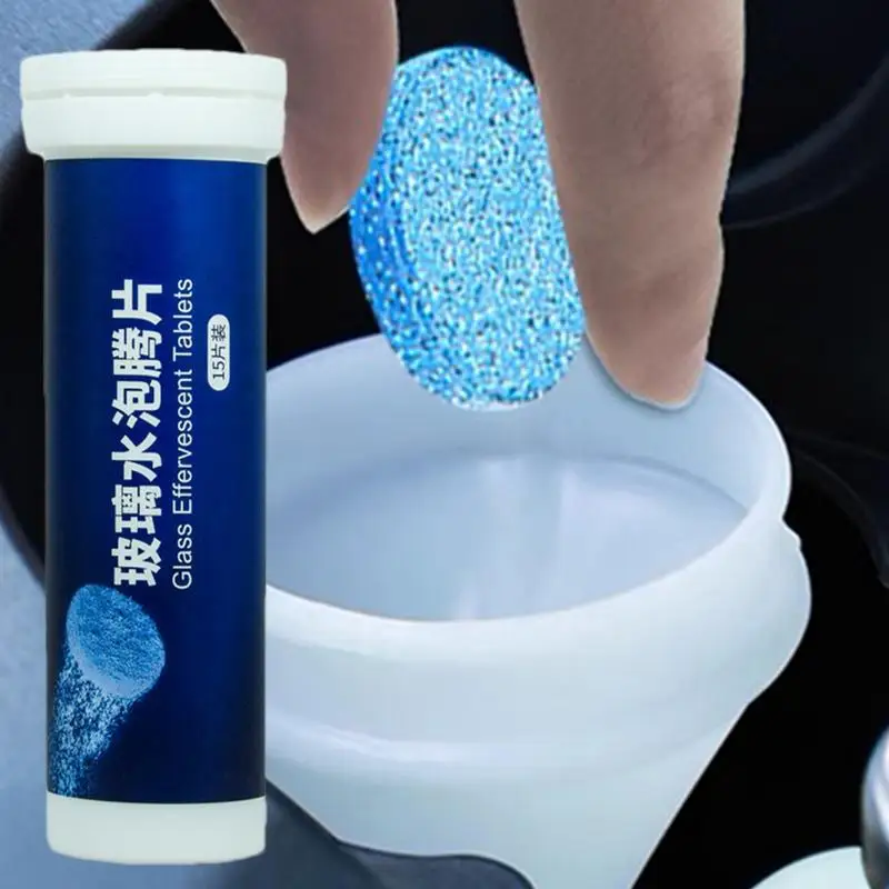 Solid Cleaner Car Windscreen Cleaner Effervescent Tablet Auto Wiper Glass Cleaning Concentrated Tablets Detergent Film Cleaner