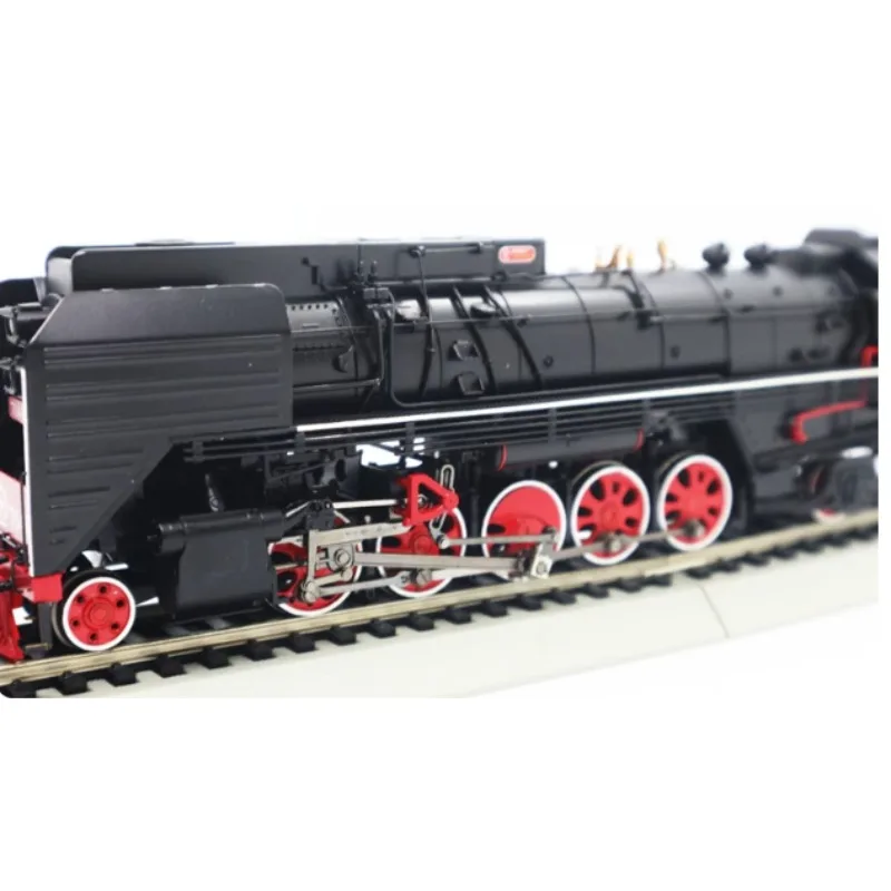 HO Scale 1/87China Railway QJ Class Steam Locomotive #7141 Jitong Railway White Livery,Powered Train Collectible Model Not a Toy