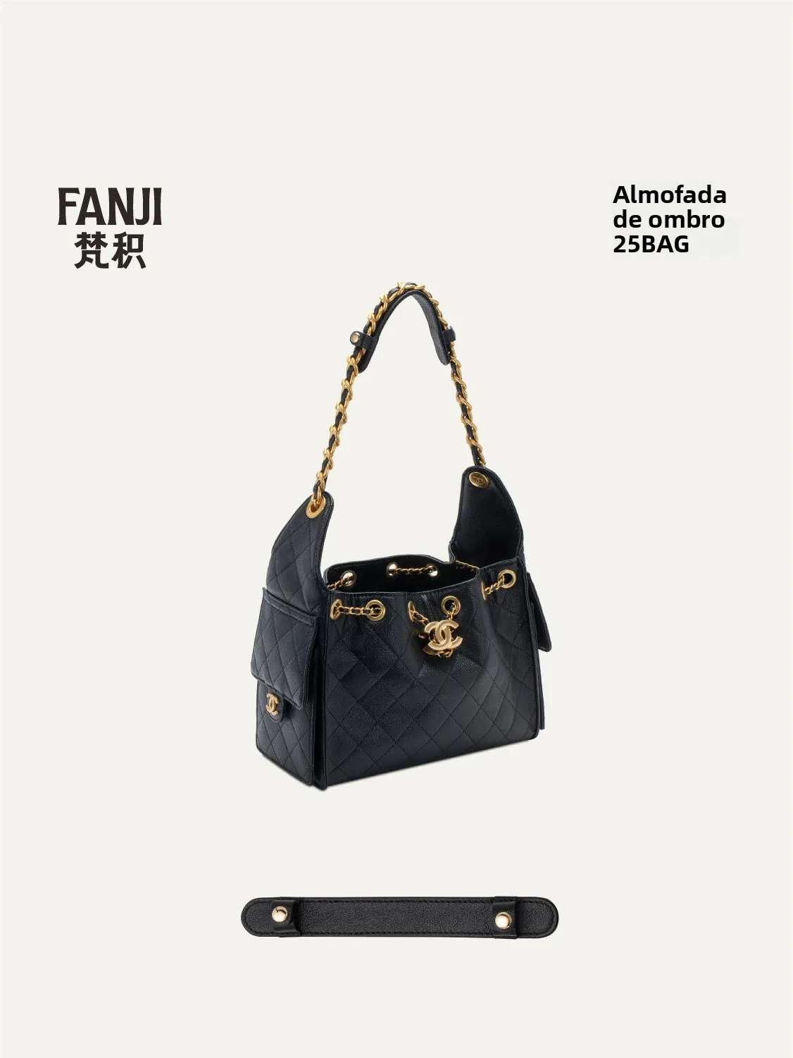 fanjie-スモールフレグランス-25-バッグ-ホーボー-ショルダーパッド-ライチ柄-バッグアクセサリー-ストレス解消-窒息しない-中国製-バッグバックル