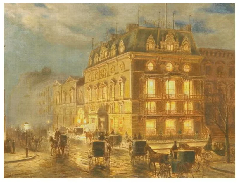 

Snowy Day Scenery sewing kit 16CT 14CT Unprinted Cross Stitch Kits Embroidery Art DIY Handmade Needlework Home Decor