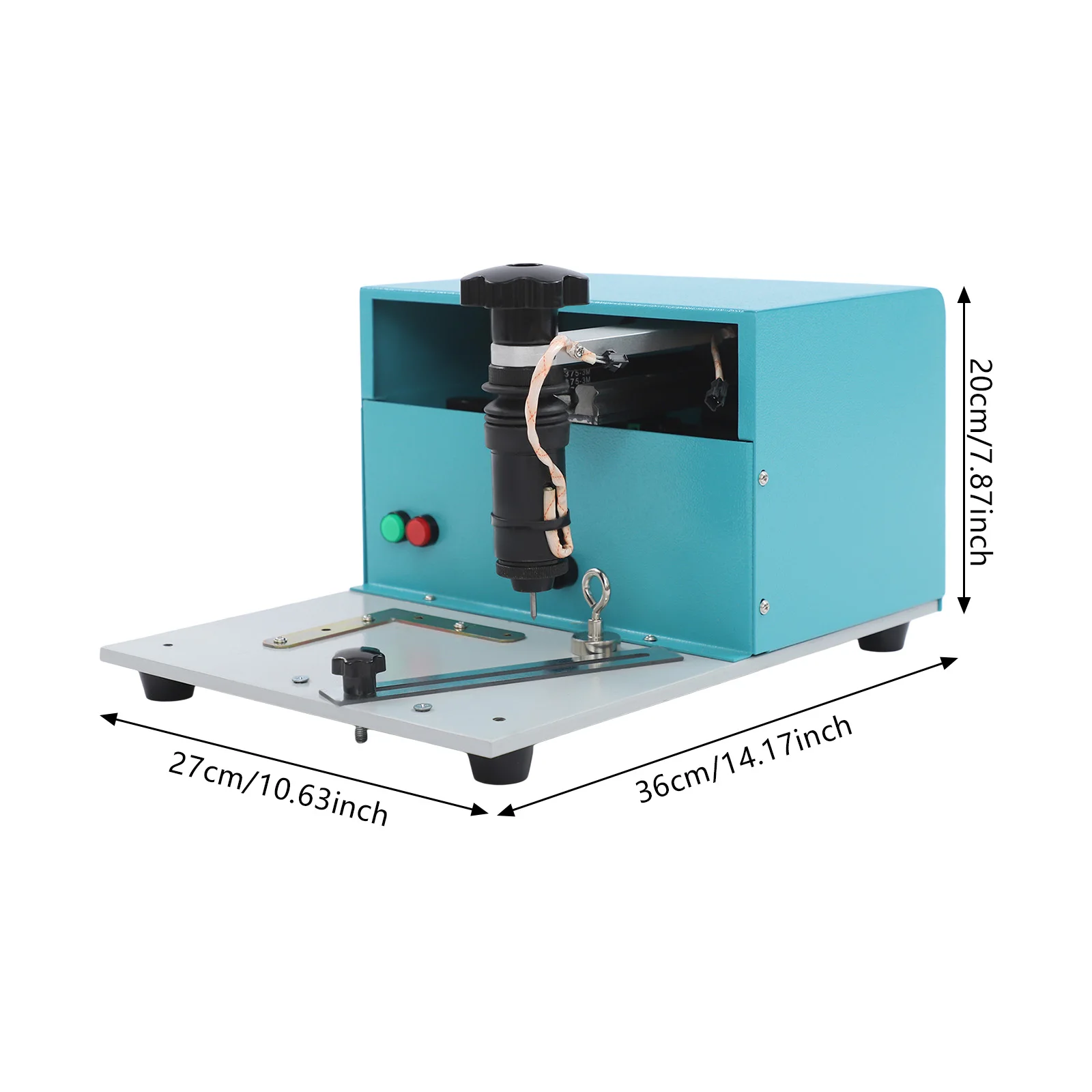 

Синий и серебристый 10,63*14,17*7,87 дюйма, промышленная машина для маркировки табличек, электрическая машина для маркировки металлических пластин для маркировки знаков