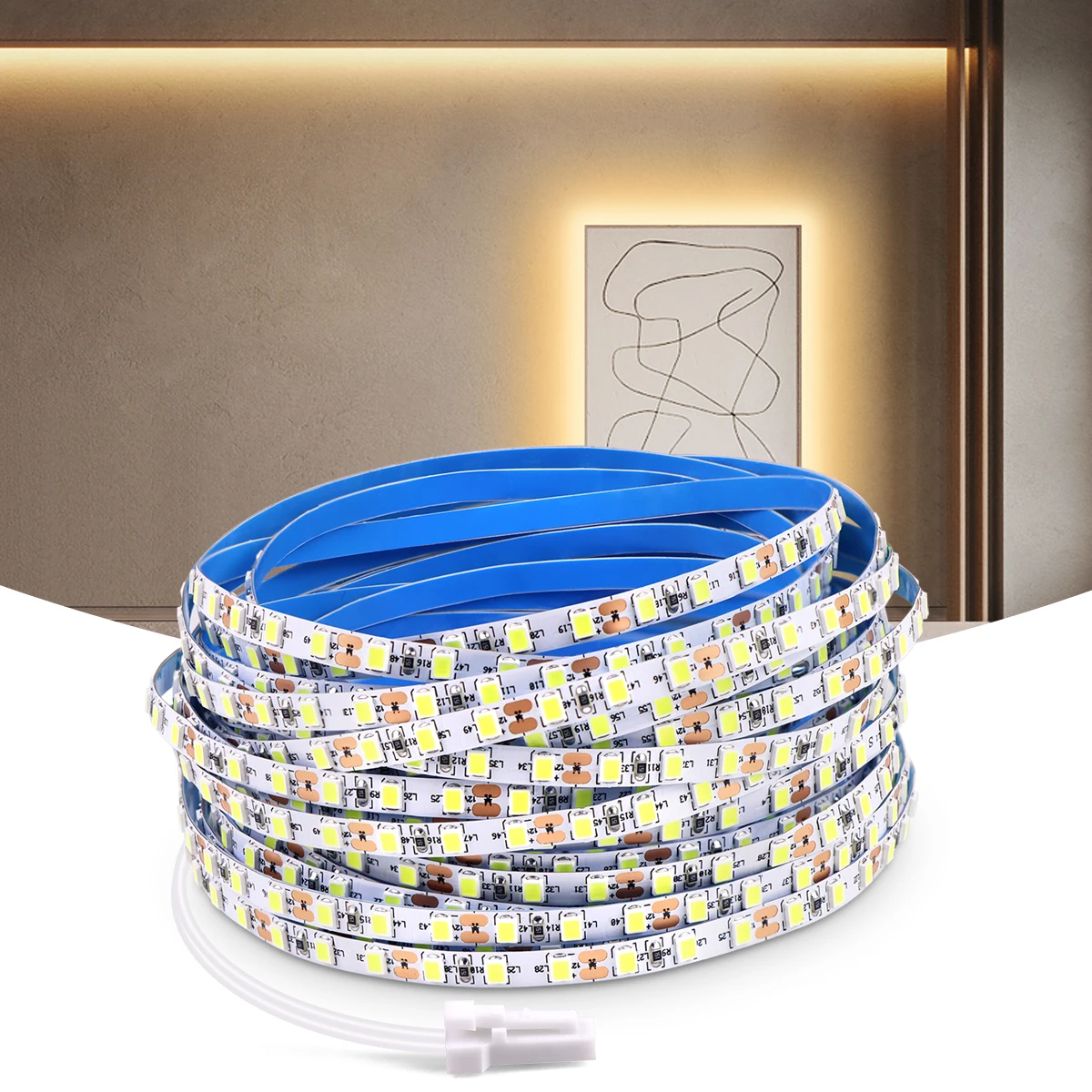 5mm LED Strip 120LEDs/M High Quality Flexible DC12V Light Linear 5mm Wire Cable Port PCB Tape Cabinet Backlight Decor Lighting