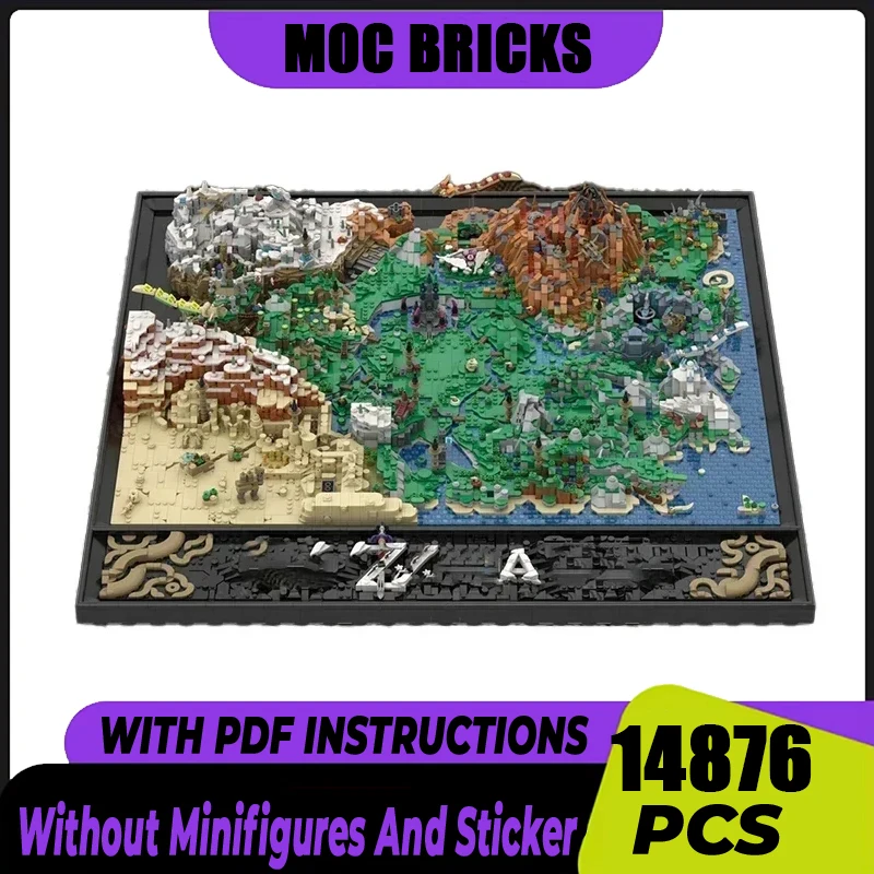 Popular Movie Model Moc Bricks Famous Map Street Scenes Wildlife Model World Modular Building Blocks Gift Toys Assembling Model