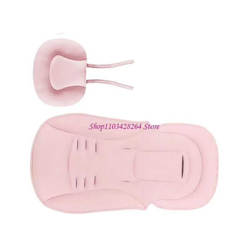 Machine Washable Infant Strollers Cushion With Secure Straps Hole Accent For Enhances Safety And Shock Absorption