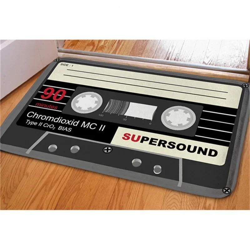 Vintage Magnetic Tape Entrance Door Mat Non-slip Indoor Porch Floor Mats Carpet for Living Room Soft Bedroom Area Rug