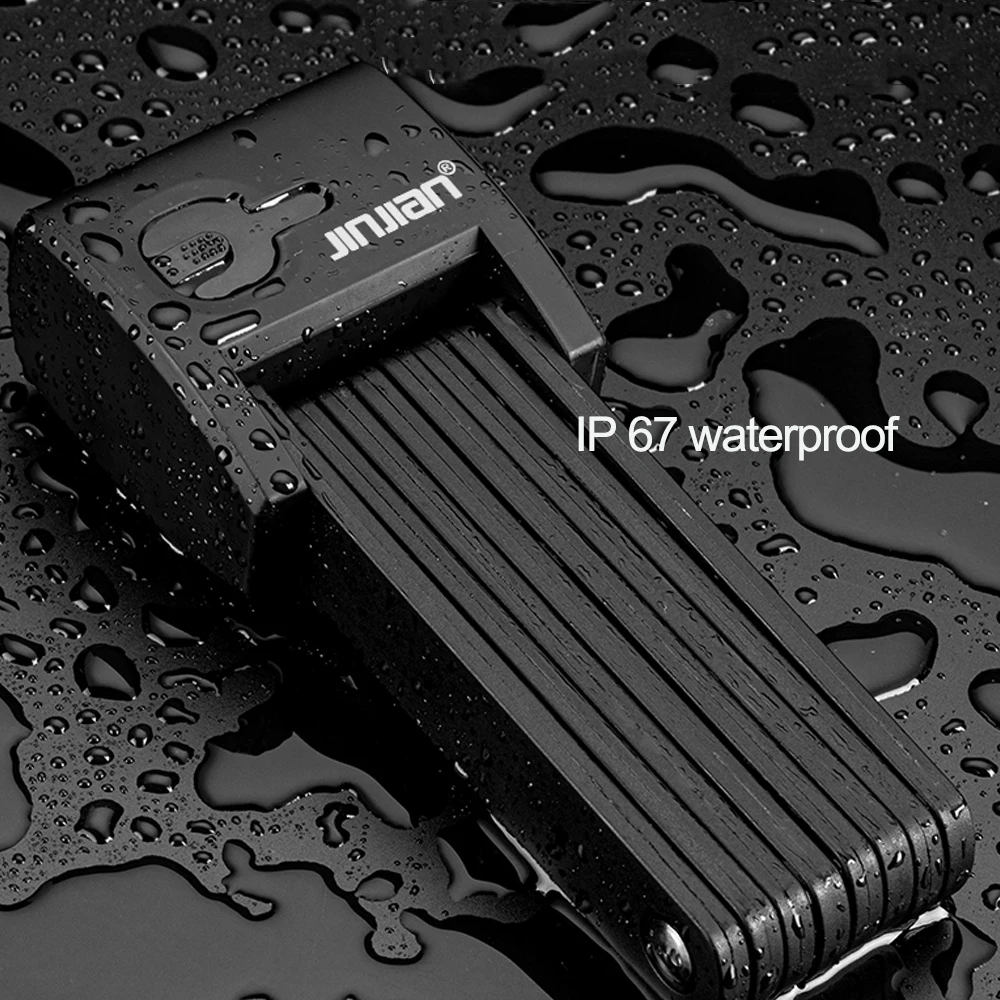 

STLF RTS New Ip67 Waterproof Hardened Steel Foldable Bicycle Lock for Motorcycle E-Bike Cycle with Convenient Fingerprint Techno