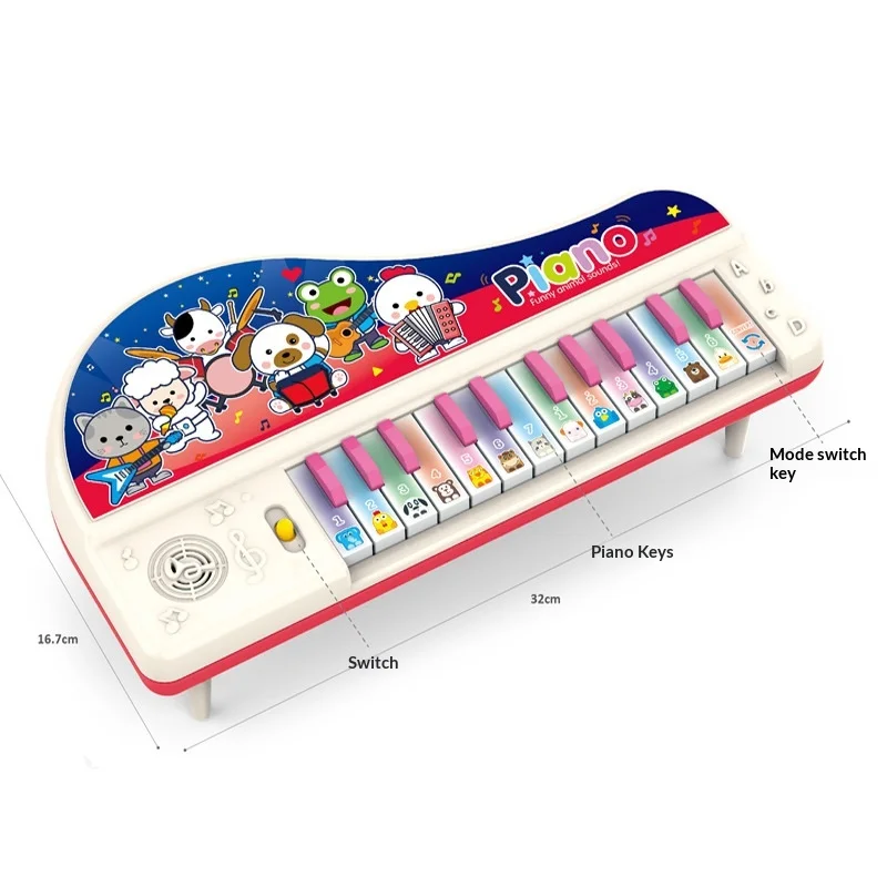 YaLi Toys  Electronic Piano Multifunctional Animal Sound Story Machine Parent Child Pretend Play Toy For Boys Girls view 3