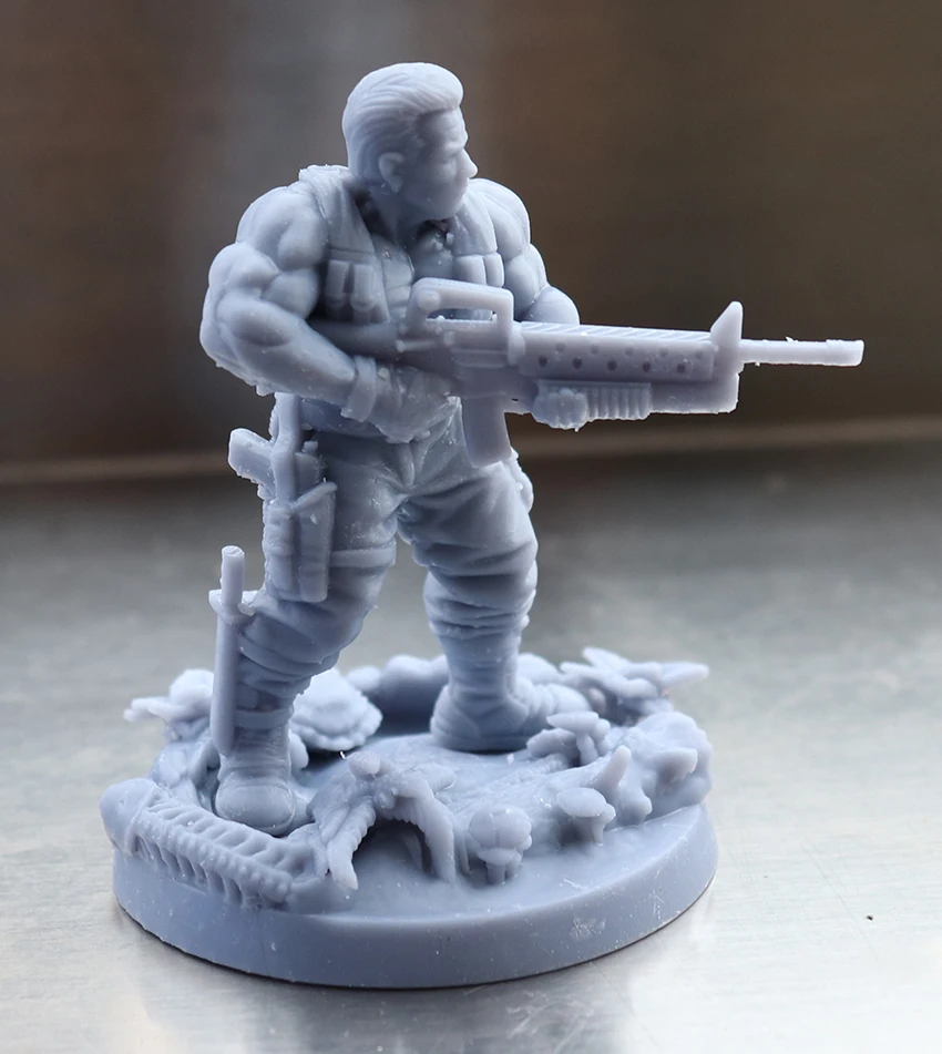 1/24 75mm 1/18 100mm Resin Model Kits Jungle Warrior Soldier Figure Sculpture Unpainted No Color RW-356