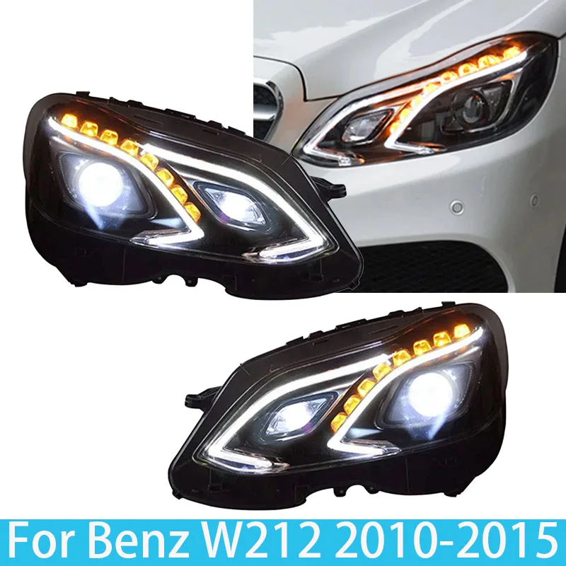 

For Benz E-class W212 2010-2016 E180 E200 E260 Car Front LED Headlight Assembly Daytime Running Lamp Head Lamp Turn Signal Light