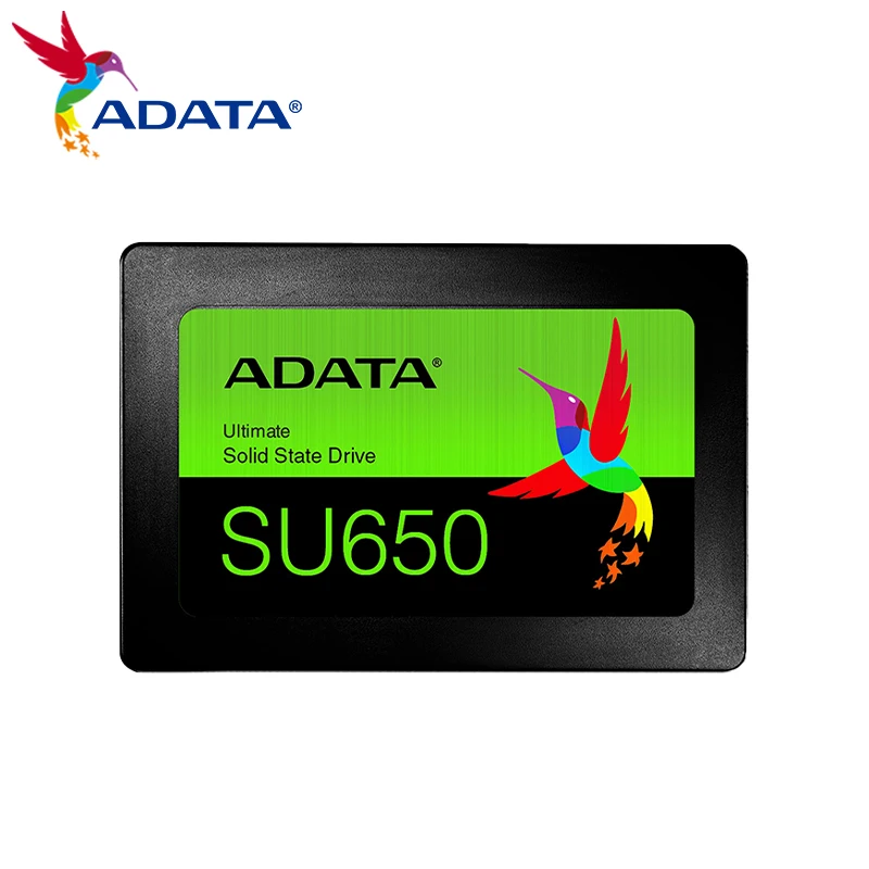 ADATA ภายใน SSD SU650 SATA 256GB 512GB สูงสุด520เมกะไบต์/วินาที SATA3.0 TLC 3D NAND สถานะของแข็งไดรฟ์ SSD สำหรับโน๊ตบุ๊คเดสก์ท็อป