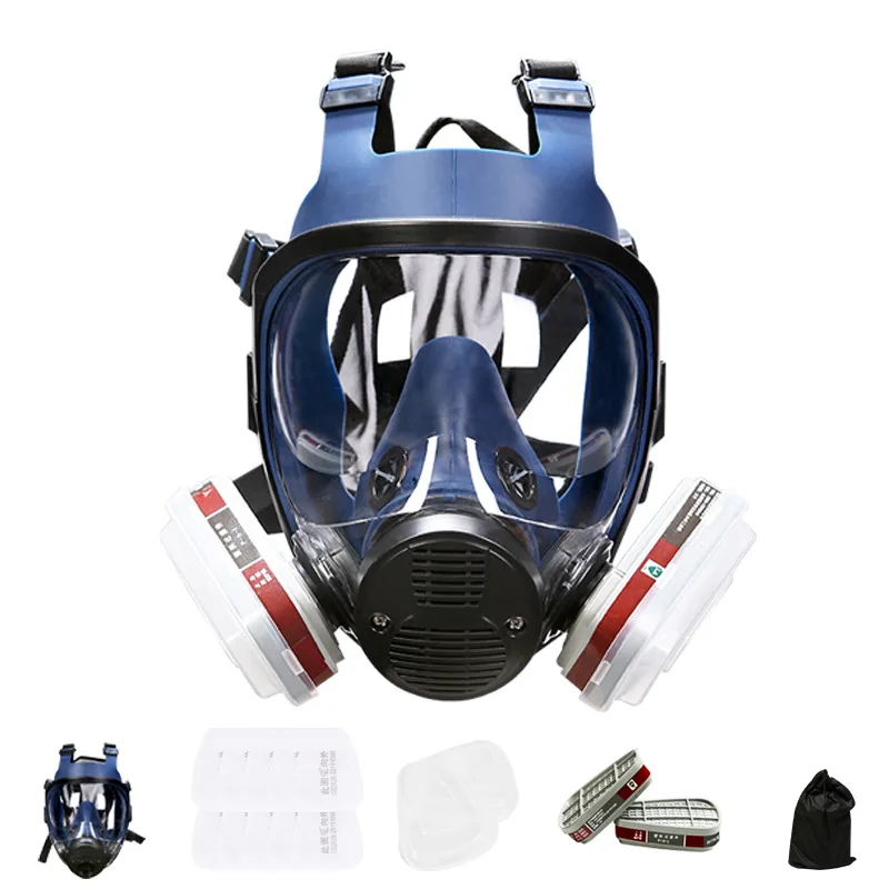 

Large Size Full Face Respirator–Replaceable Filters,Comfortable Fit,Perfect for Spray Painting,Polishing&Insecticide Application
