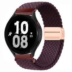 18/20/22mm Braided Loop for Huawei GT 5 Band Magnetic Elastic Wristband Bracelets for Garmin vivoactive 5/4/4S/Fenix6/5 Watch