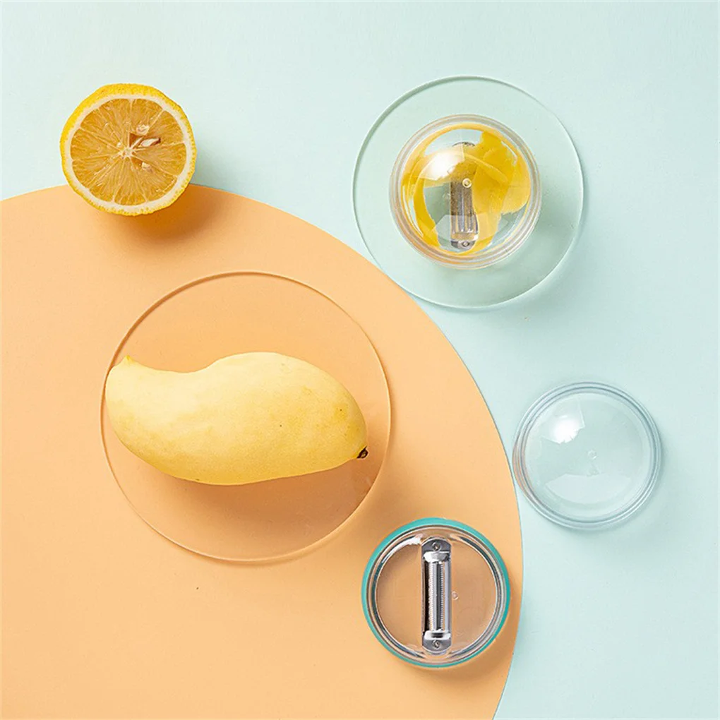 Vegetable Peeler Container Stainless Steel Potato Peeling Tool Kitchen