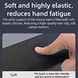 Reposamuñecas ergonómico de espuma viscoelástica con soporte
