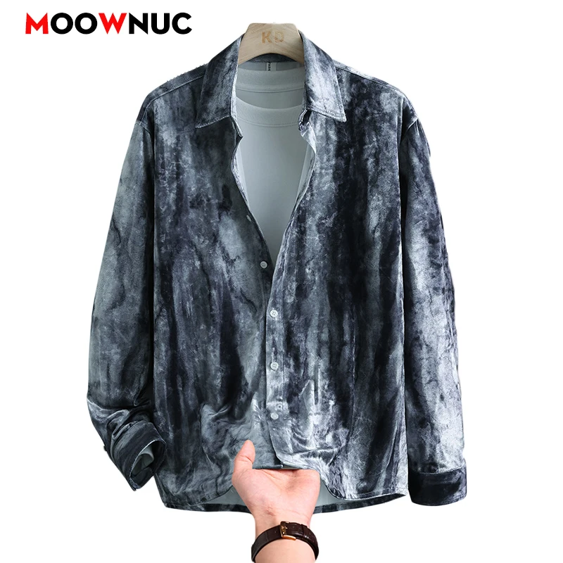 

Men's Streetwear Blouse Mens Clothing Fashion Shirt Spring Autumn Winter Streetdress Popular Casual Elegant Hombre Male Shirt