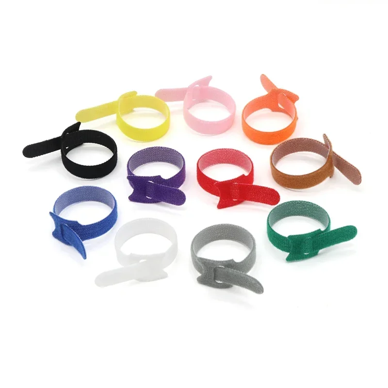 50/100/200pcs Releasable Cable Ties 150~300mm Plastics Fastening Reusable Cable tie Straps Nylon Wrap Zip Bundle Bandage Tie