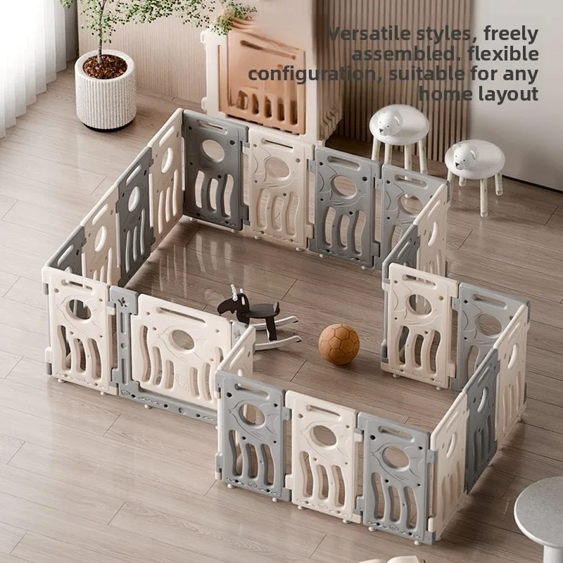 Baby Play Yard Fence Indoor Crawling Safe Barrier Double Suction Cups Home Children's Game Fence Playpen Baby Guardrail