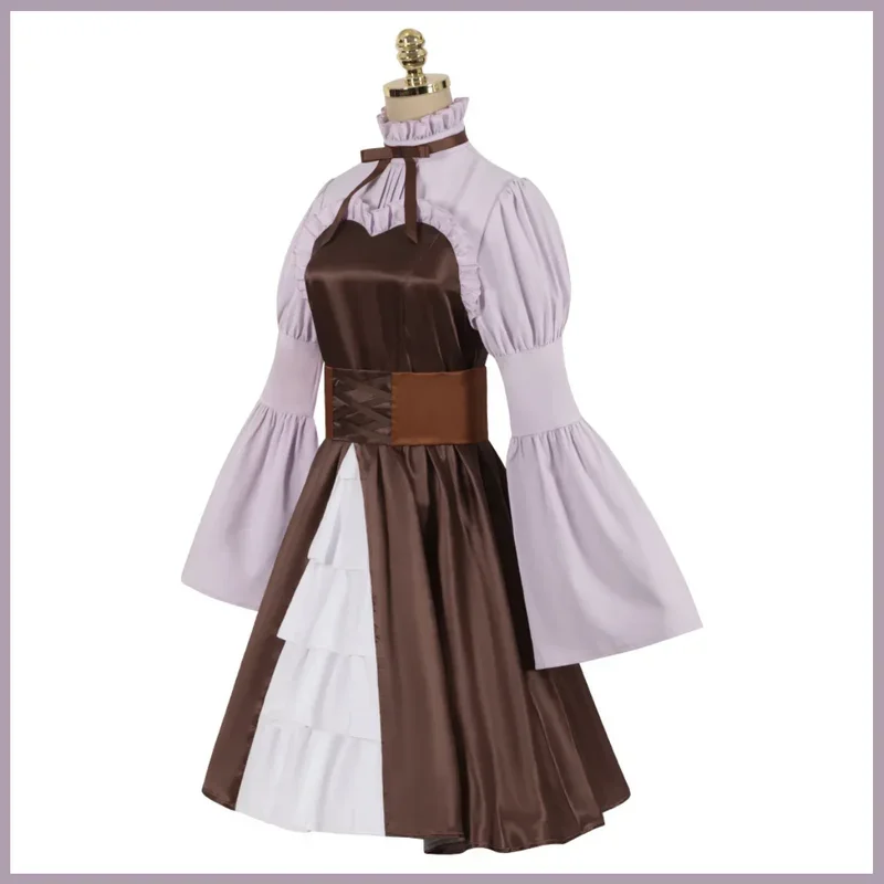 FC6Anime Frieren: Beyond Journey's End Linie คอสเพลย์ชุดวิกผมกระโปรงสีม่วงชุดเจ้าหญิง Lolita ผู้หญิงน่ารัก Carnival S @ FC8!