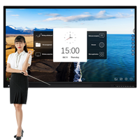 HUAYU Big Size 55 65 75 85 98 Inch Digital Whiteboard Smart Educational Interactive Electronic White Board With Android System