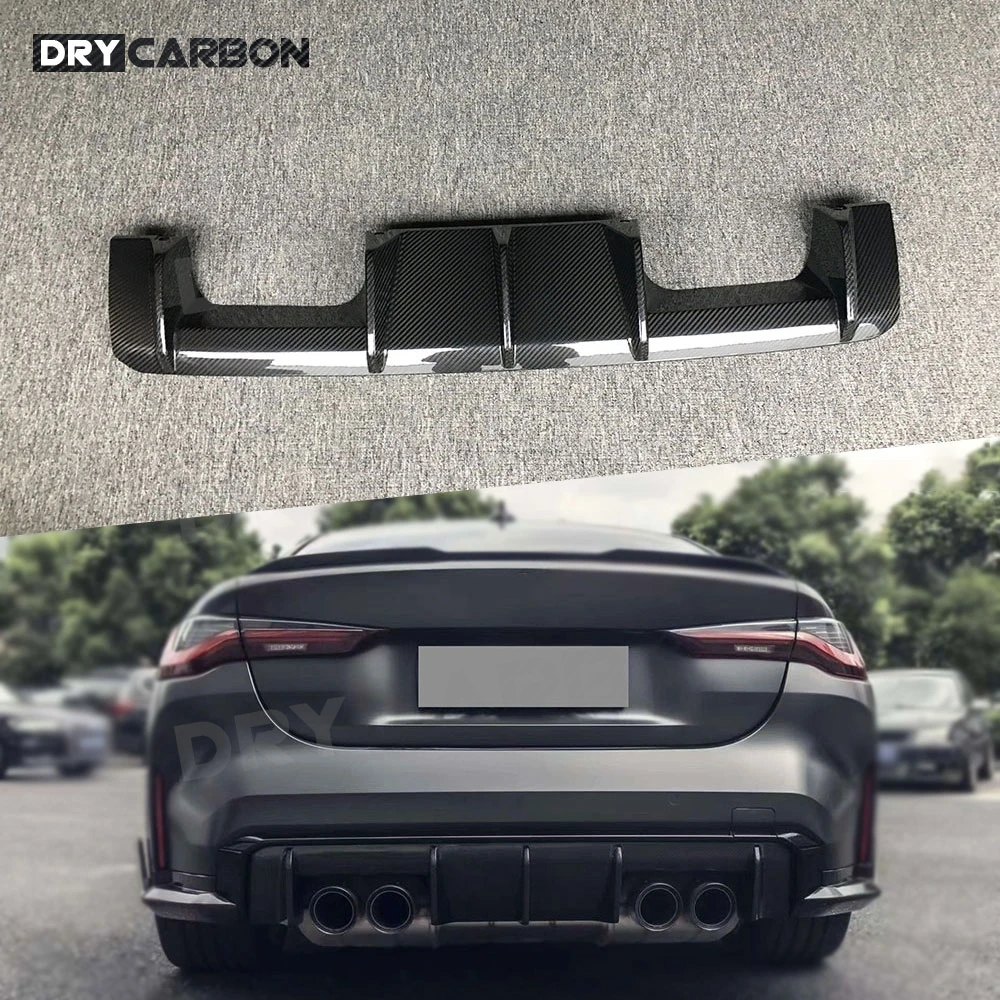 

Dry Carbon Fiber O Style Rear Diffuser Bumper Lip Spoiler for BMW M3 G80 G82 M4 G83 2021+ Diffuser Guard Spoiler ABS